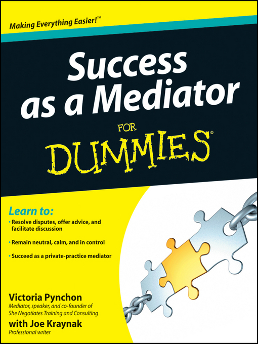Title details for Success as a Mediator For Dummies by Victoria Pynchon - Wait list